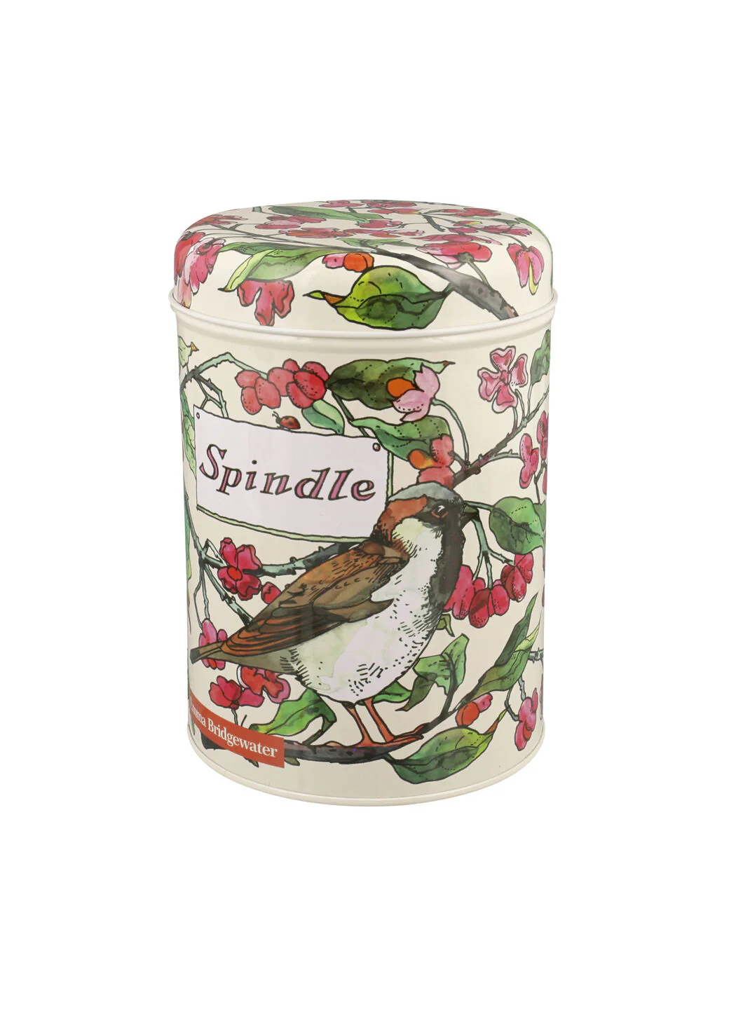 Birds In The Hedgerow Set Of 3 Round Tin Caddies Boxed - Image 4