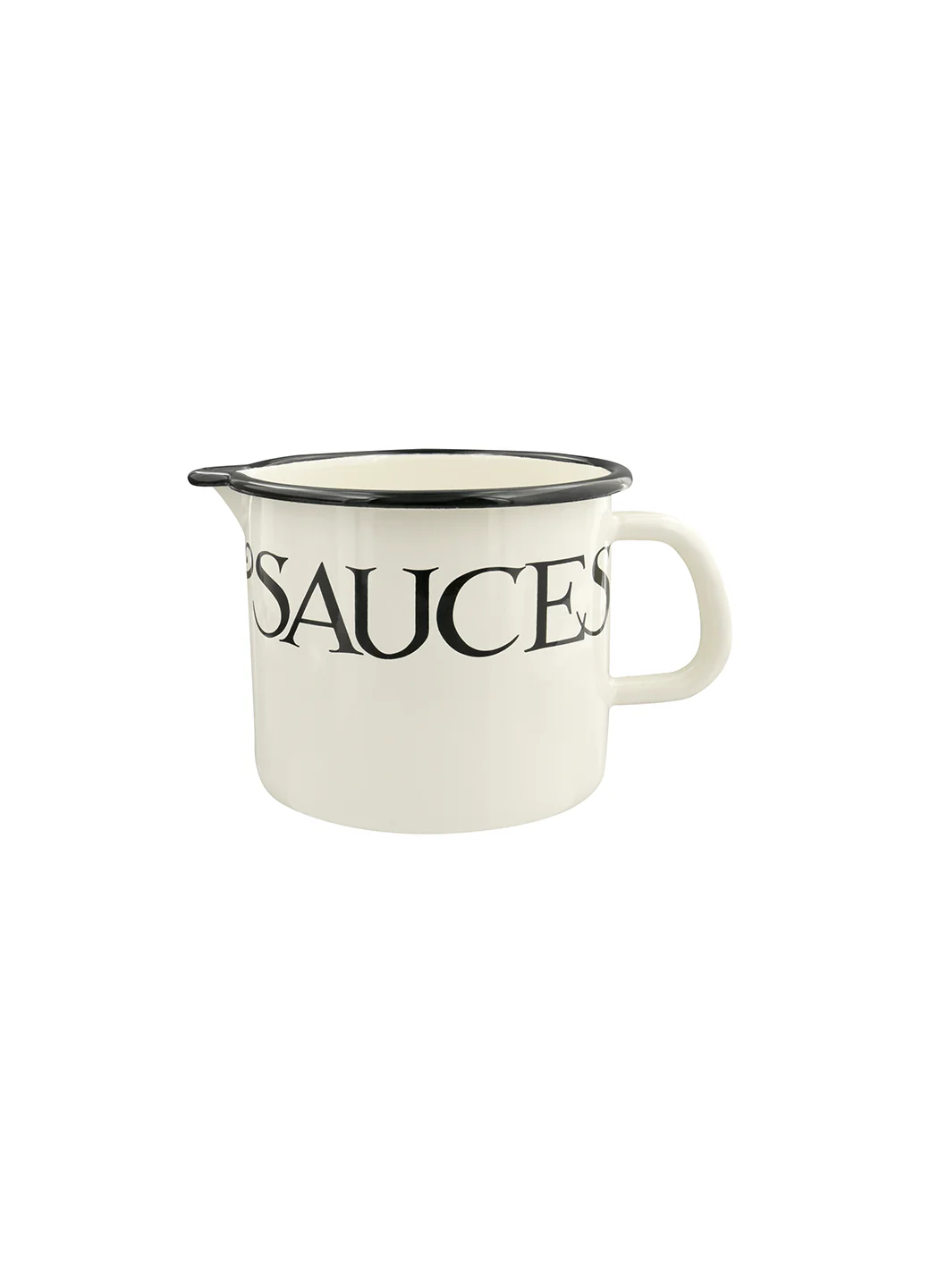 Black Toast Large Enamel Jug - Image 2