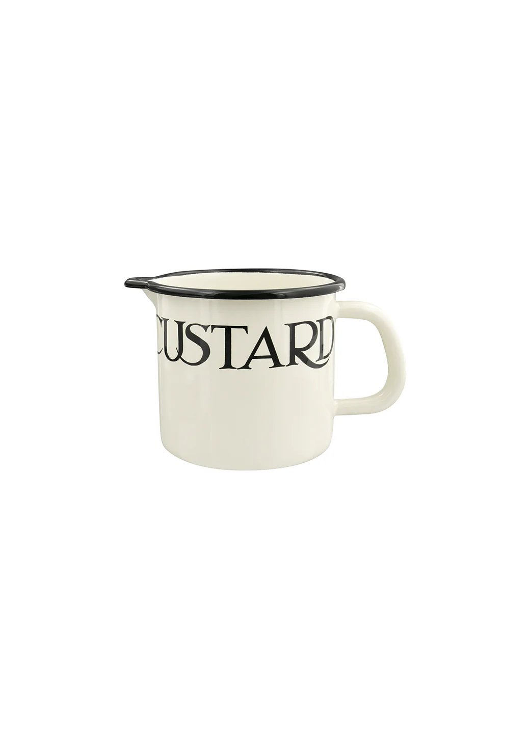 Black Toast Medium Enamel Jug - Image 2