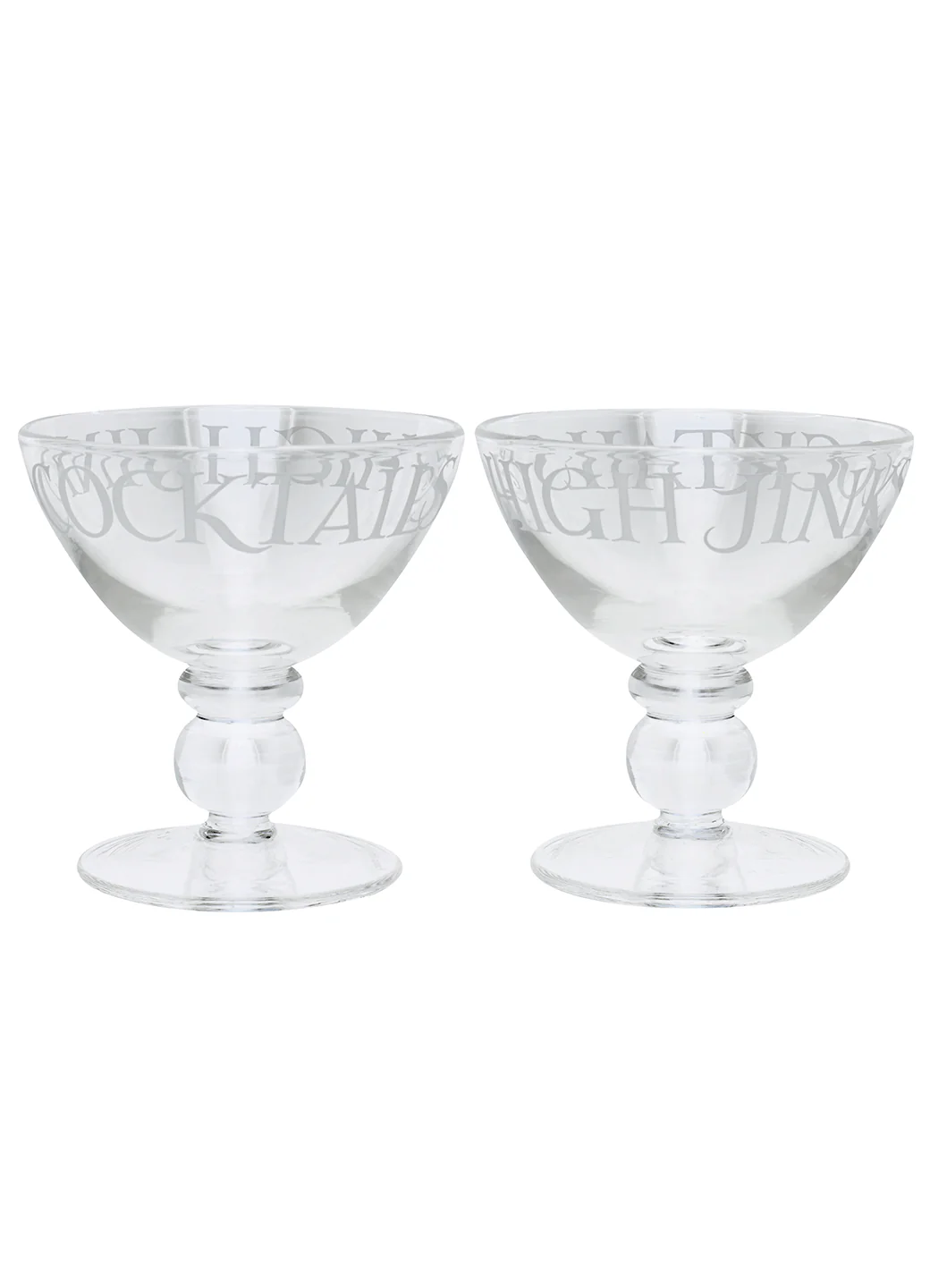 Black Toast Set Of 2 Cocktail Glass - Image 2