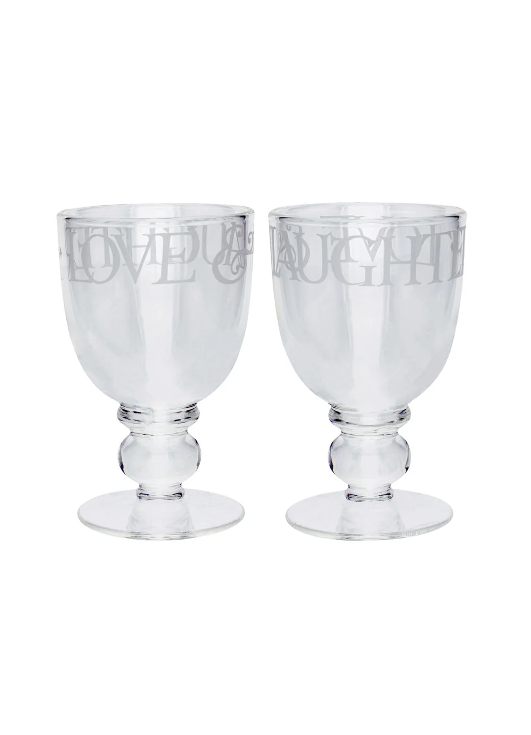 Black Toast Set Of 2 Large Wine Glass - Image 2