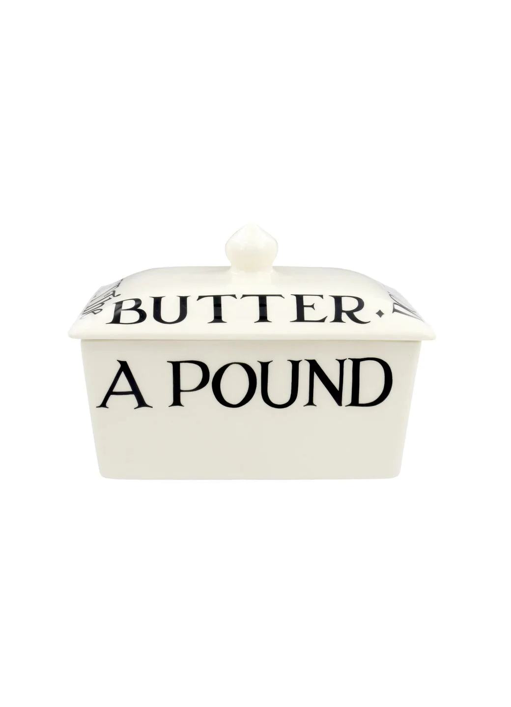 Black Toast Half a Pound Small Butter Dish - Image 2