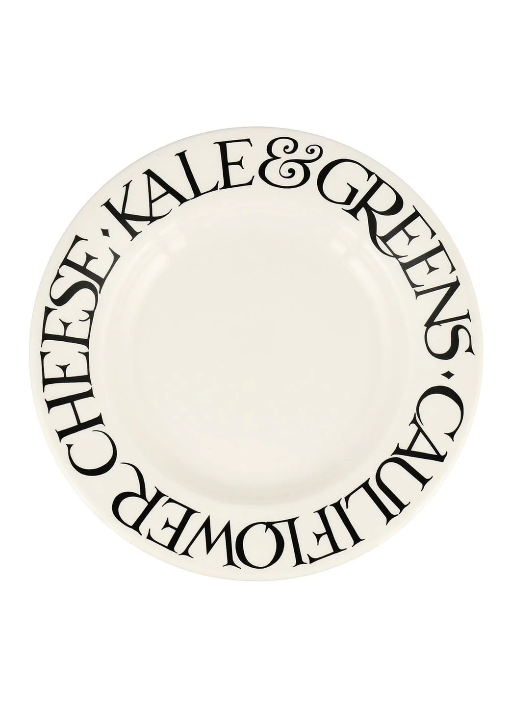Black Toast Veggies Large Dinner Plate, 10.5 Inch - Image 2
