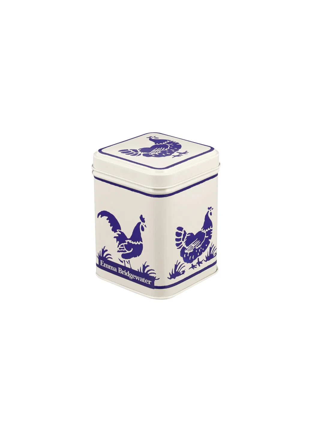 Blue Hen Small Square Tin Caddy - Image 2