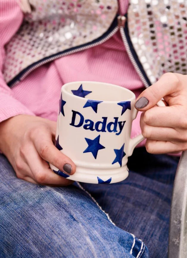 Seconds Blue Star Daddy 1/2 Pint Mug