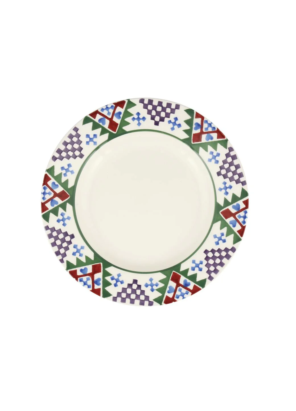 Christmas Quilt Medium Dinner Plate, 8.5 Inch - Image 2
