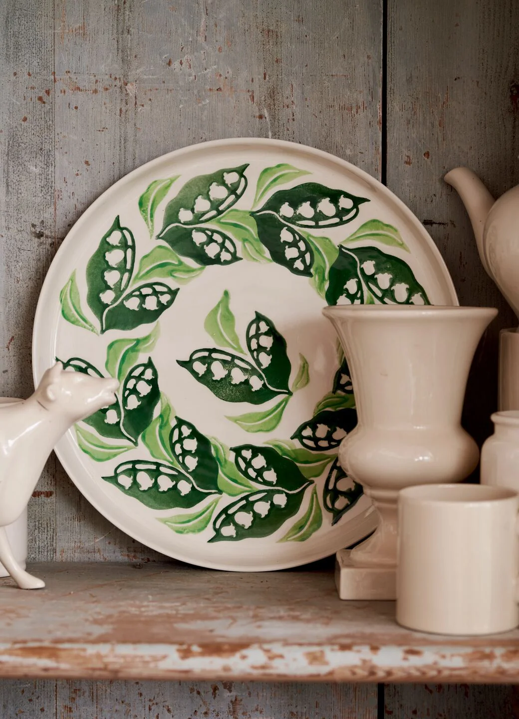 Lily Of The Valley Flat Serving Plate