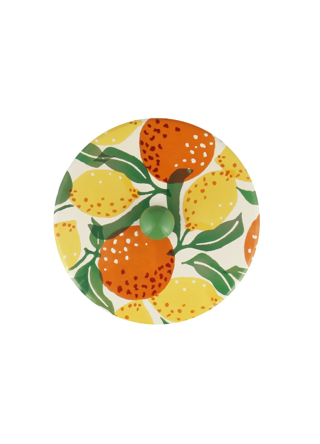 Oranges & Lemons Medium Tin Biscuit Barrel - Image 2