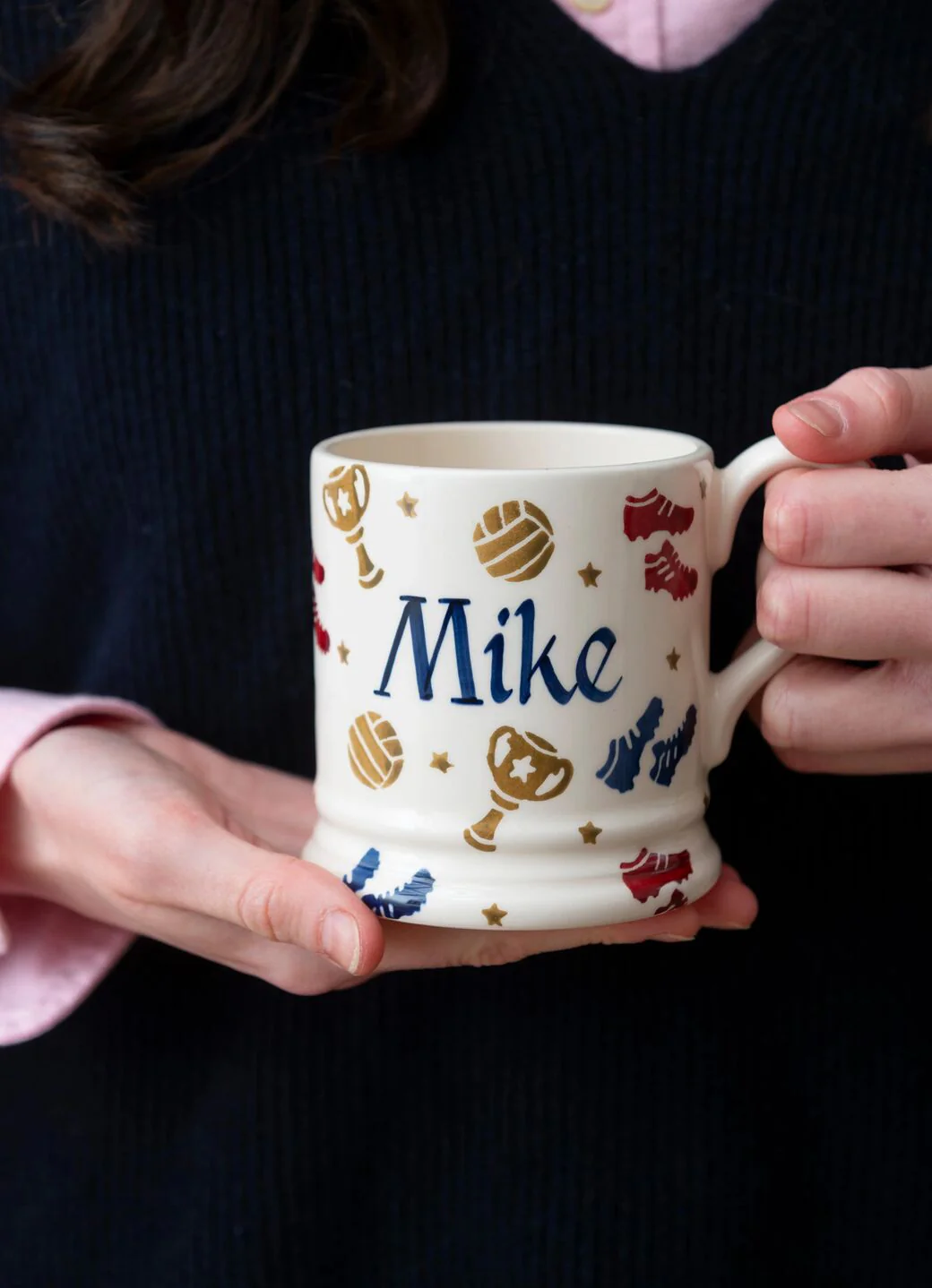 Personalised Football 1/2 Pint Mug