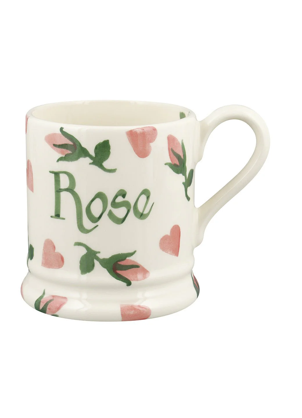 Personalised Little Rose Bud 1/2 Pint Mug