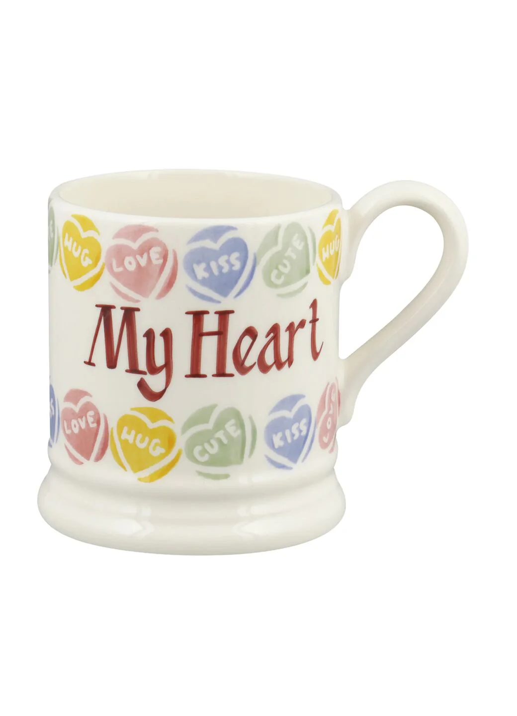 Personalised Love Hearts® 1/2 Pint Mug - Image 2