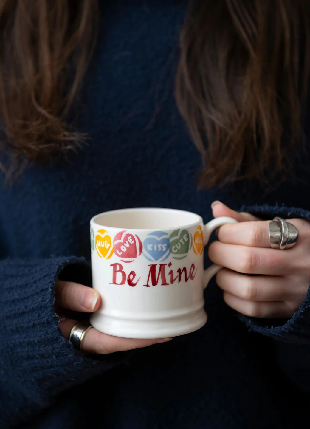 Personalised Love Hearts Small Mug