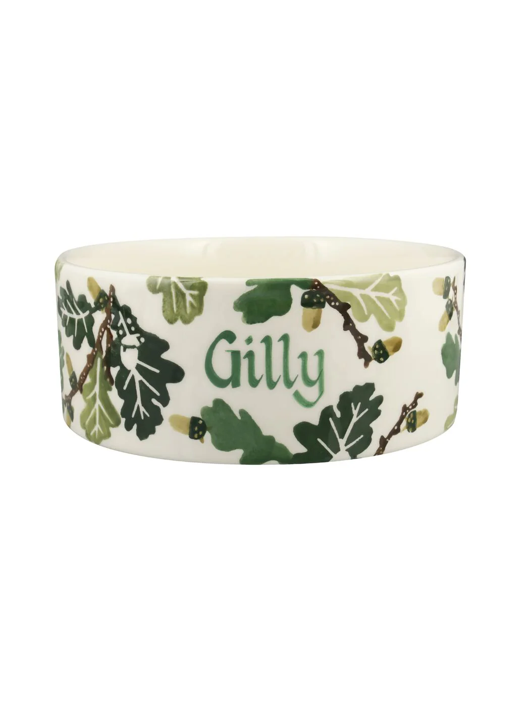 Personalised Oak Large Pet Bowl