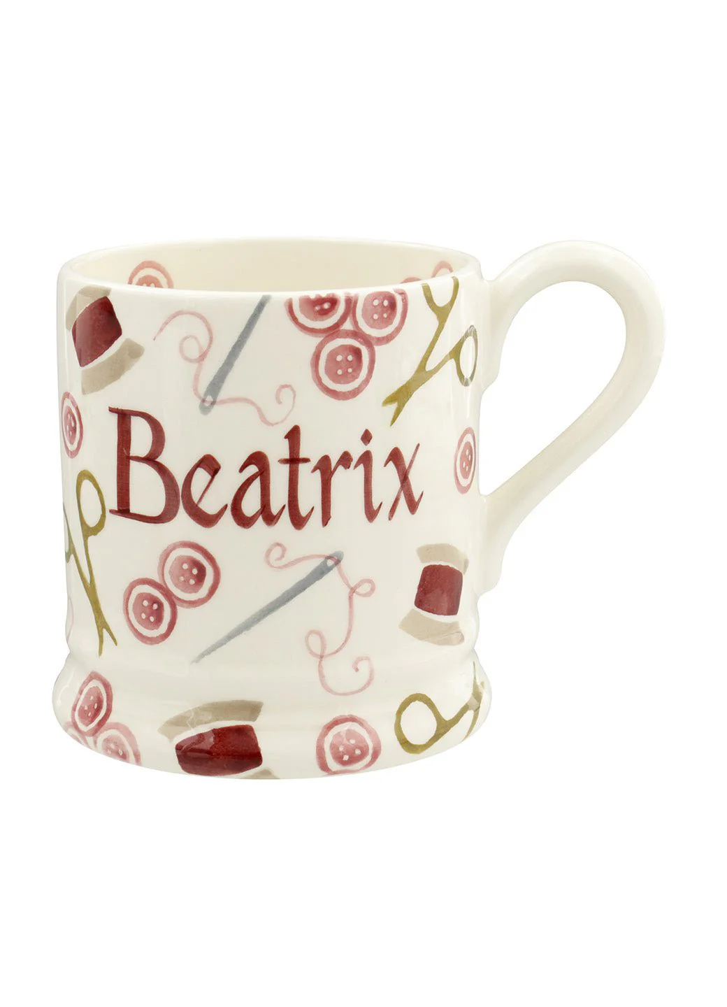 Personalised Pink Crafting 1/2 Pint Mug - Image 2
