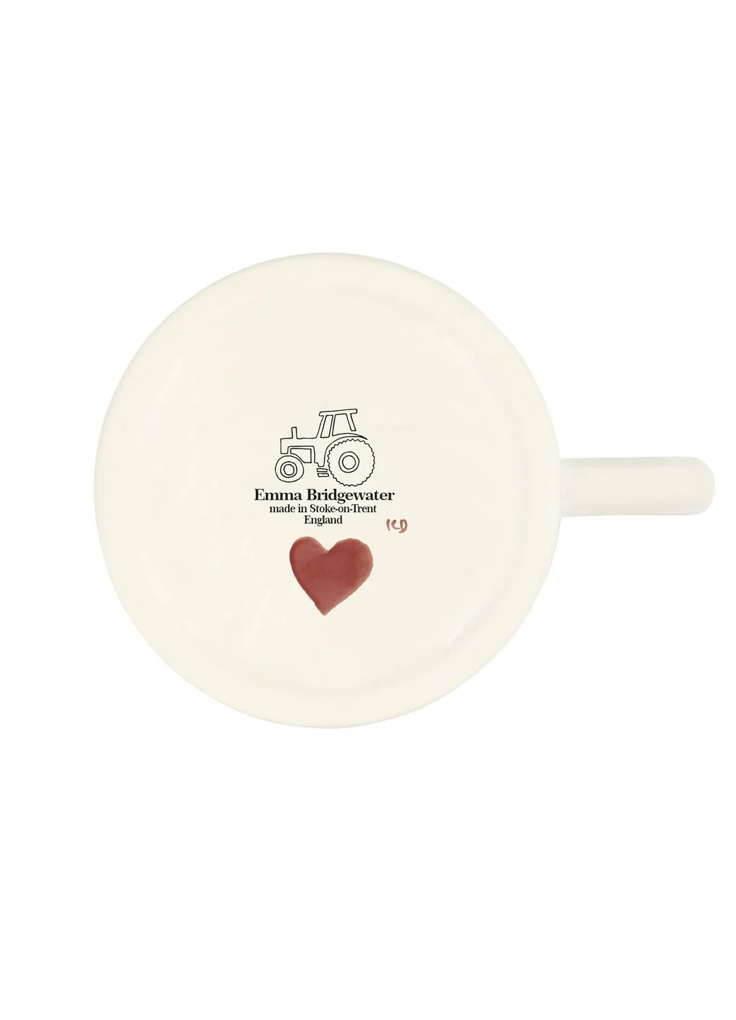 Pink Hearts 1/2 Pint Mug - Image 6