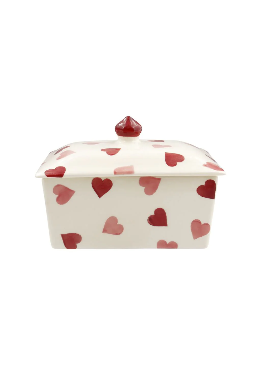 Pink Hearts Small Butter Dish - Image 2
