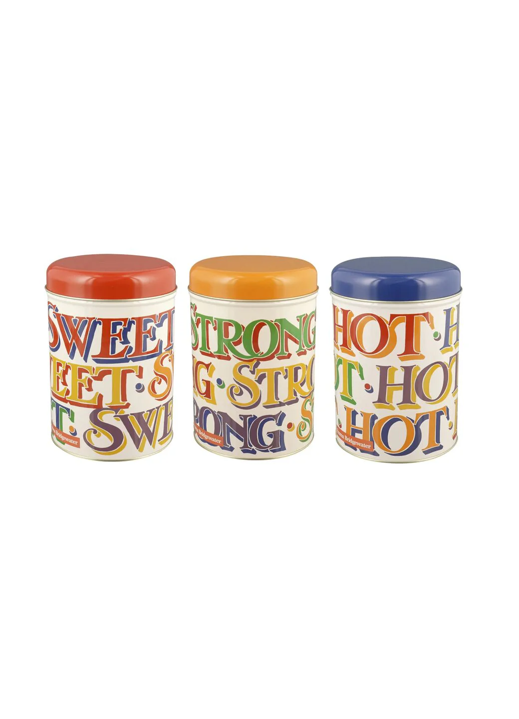 Rainbow Toast Set Of 3 Round Tin Caddies Boxed - Image 3