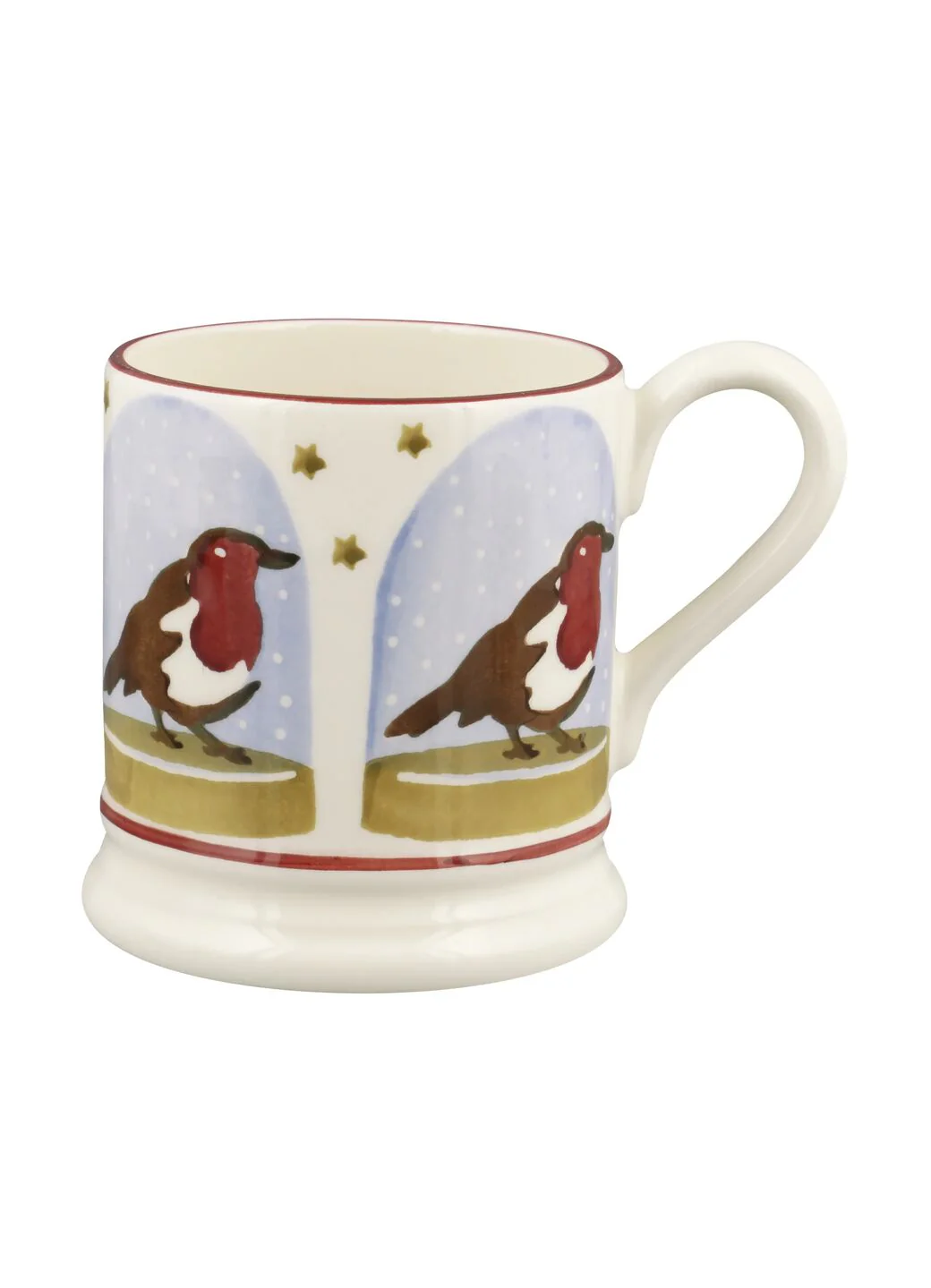 Robin Snow Globe 1/2 Pint Mug - Image 2