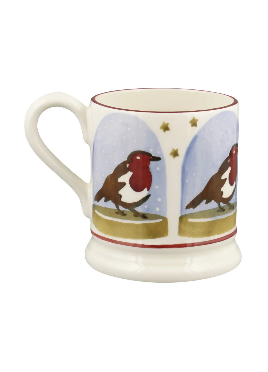 Robin Snow Globe 1/2 Pint Mug - Image 4