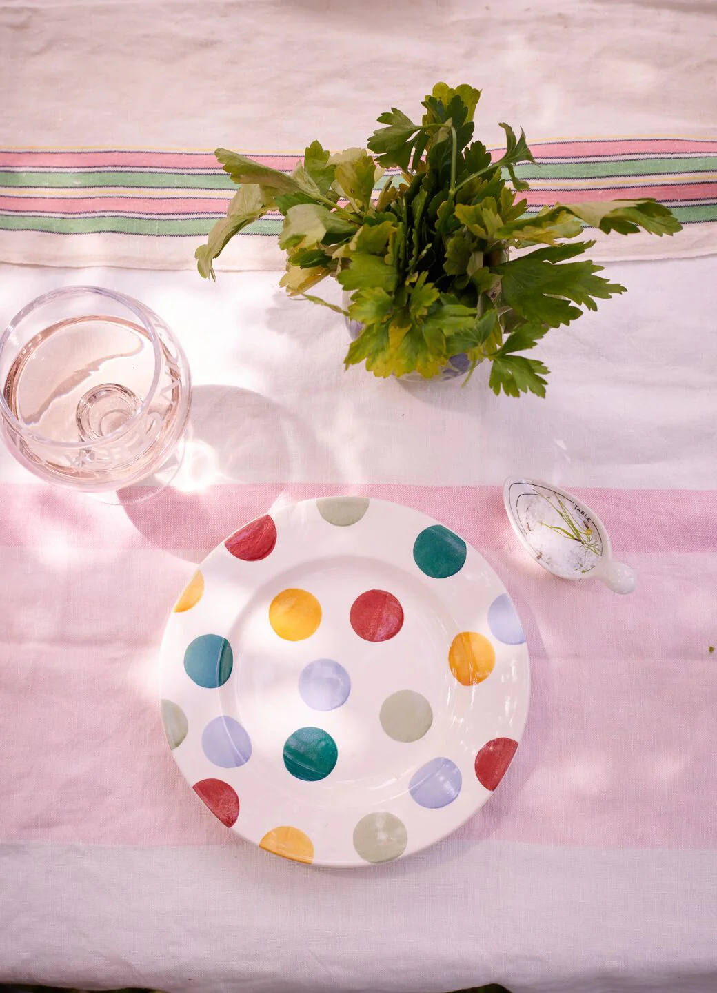 Seconds Big Polka Dots Medium Dinner Plate, 8.5 Inch