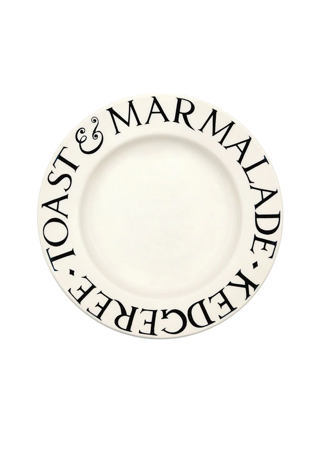 Seconds Black Toast Toast & Marmalade Medium Dinner Plate, 8.5 Inch - Image 2