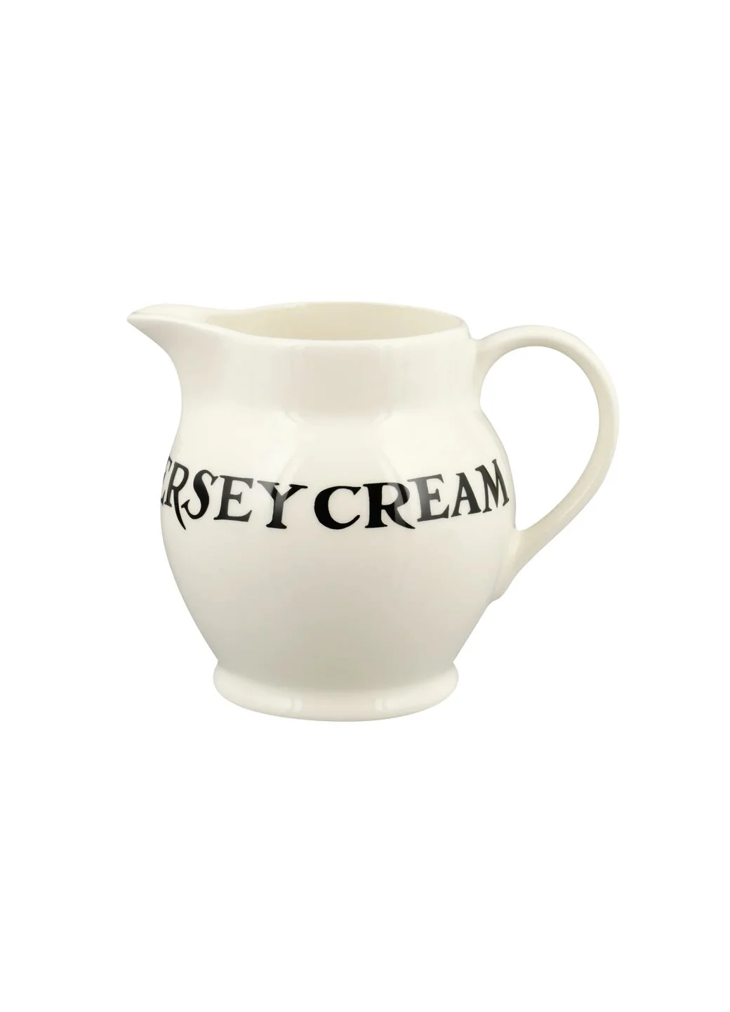 Seconds Black Toast Jersey Cream 1/2 Pint Jug - Image 2