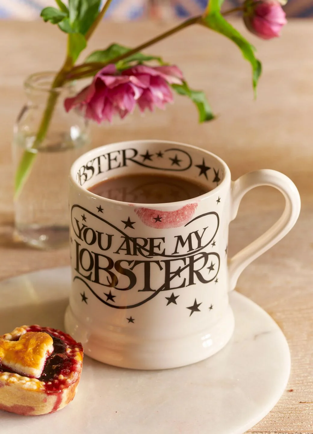 Seconds Black Toast Lobster 1/2 Pint Mug