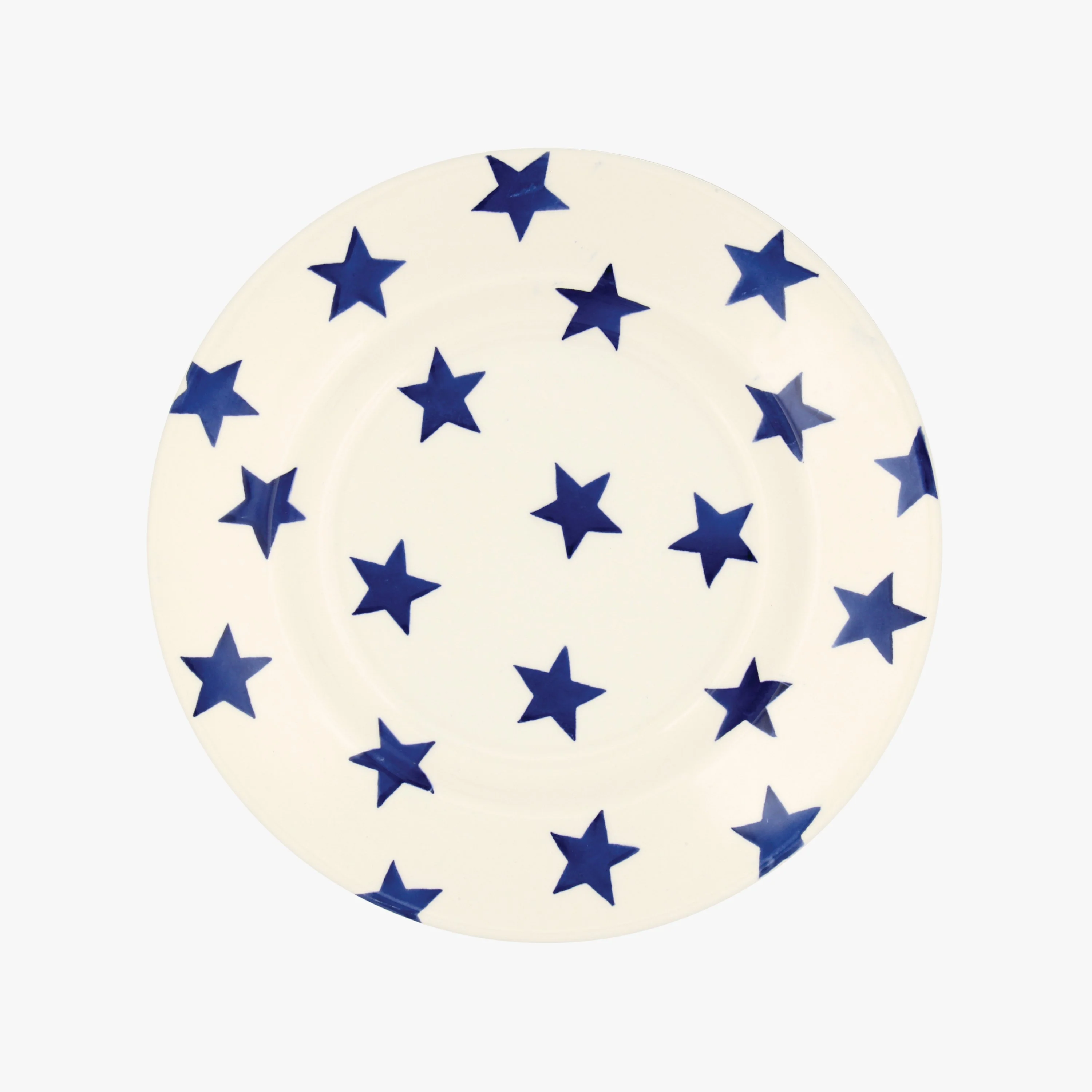 Seconds Blue Star Medium Dinner Plate, 8.5 Inch