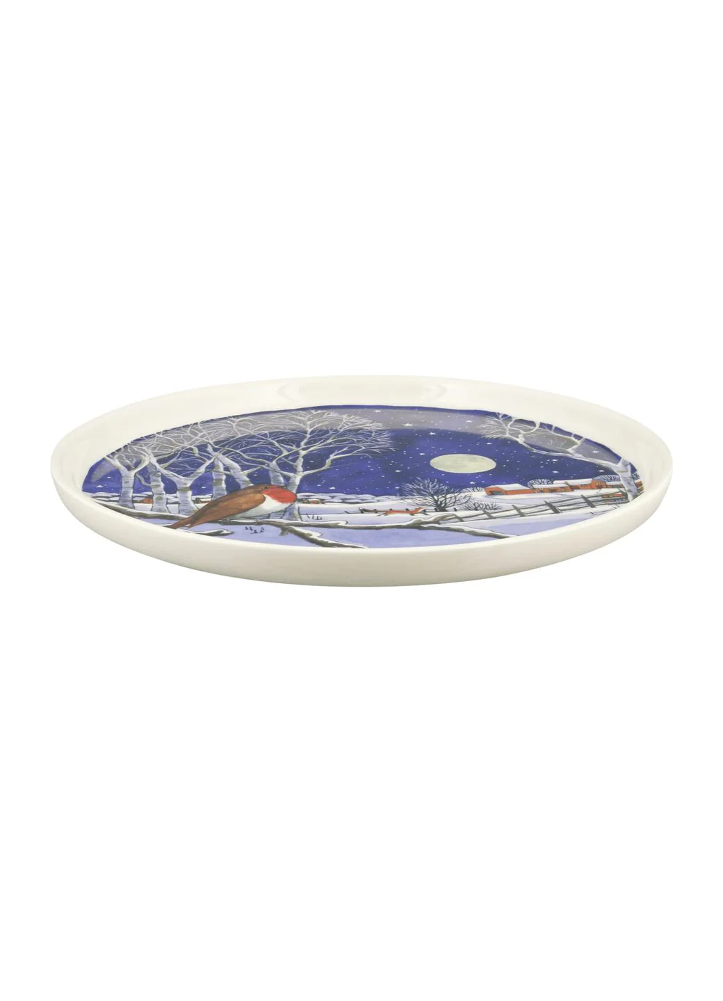 Seconds Midnight Robin Flat Serving Plate - Image 3