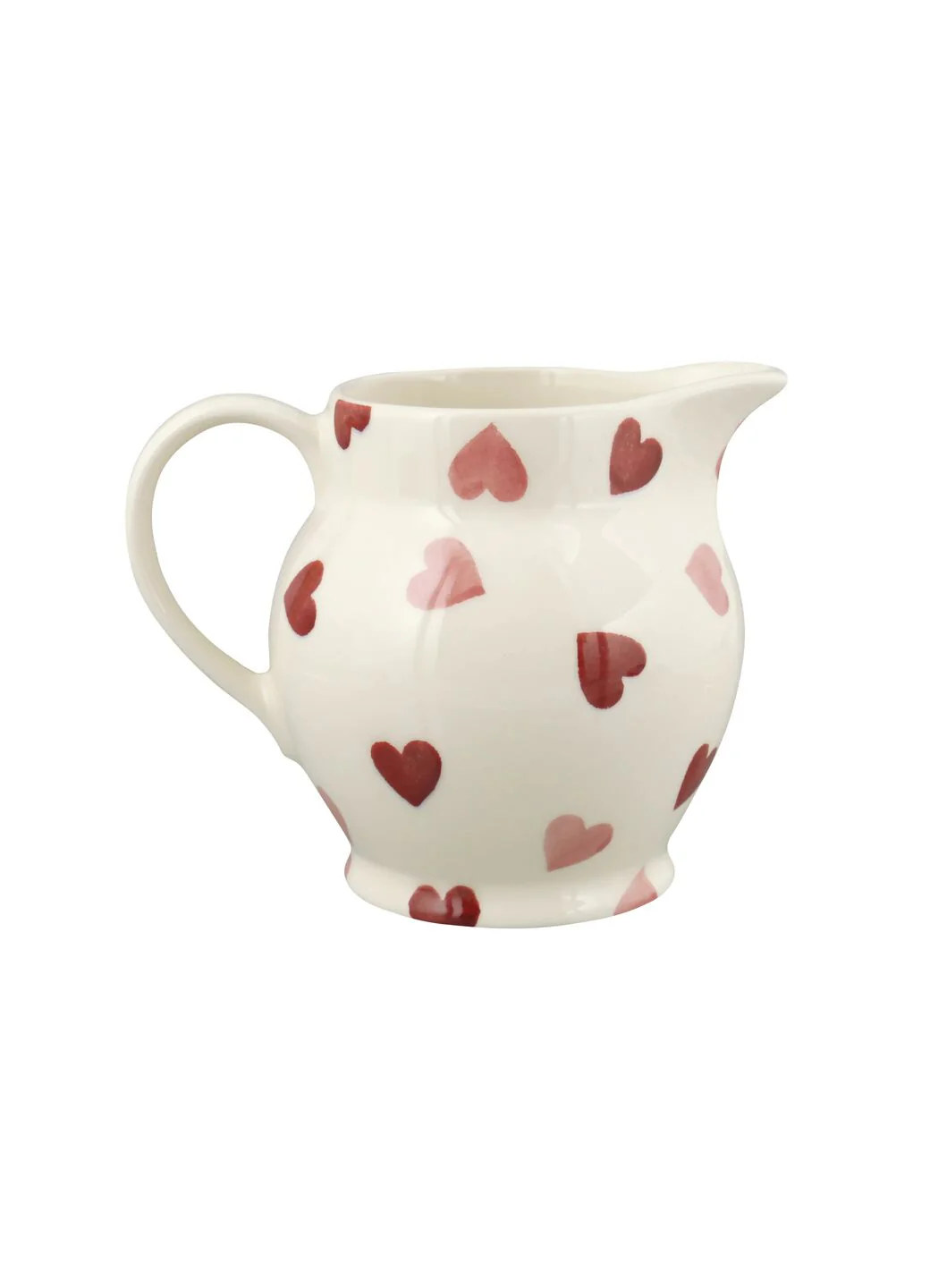 Seconds Pink Hearts 1/2 Pint Jug - Image 4