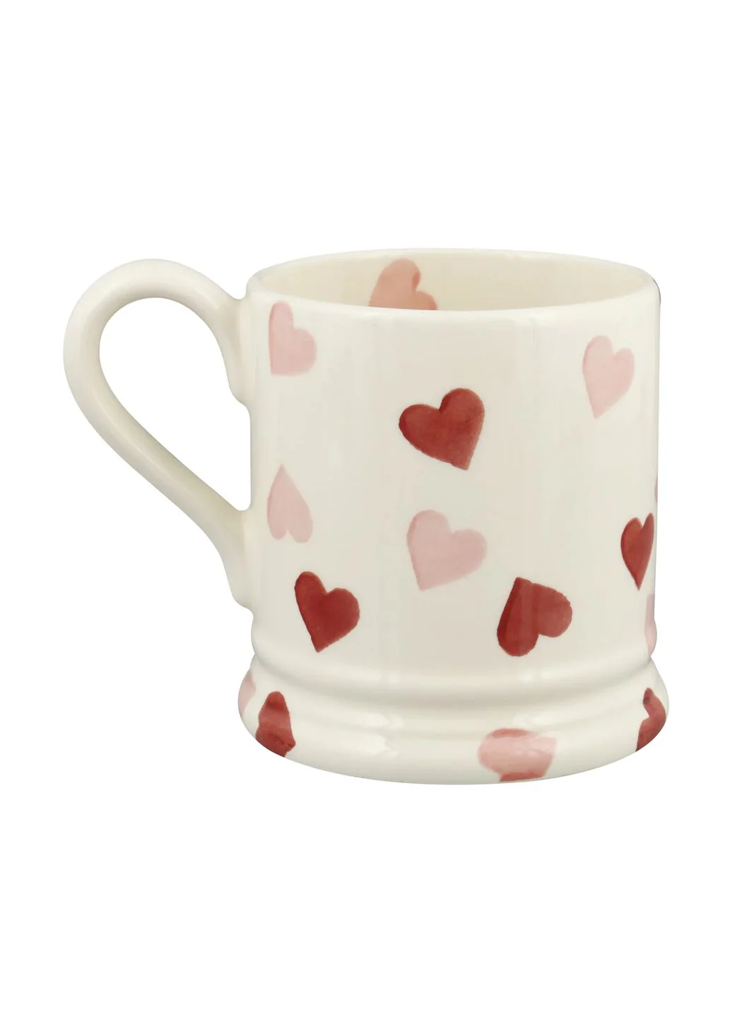 Seconds Pink Hearts 1/2 Pint Mug - Image 4