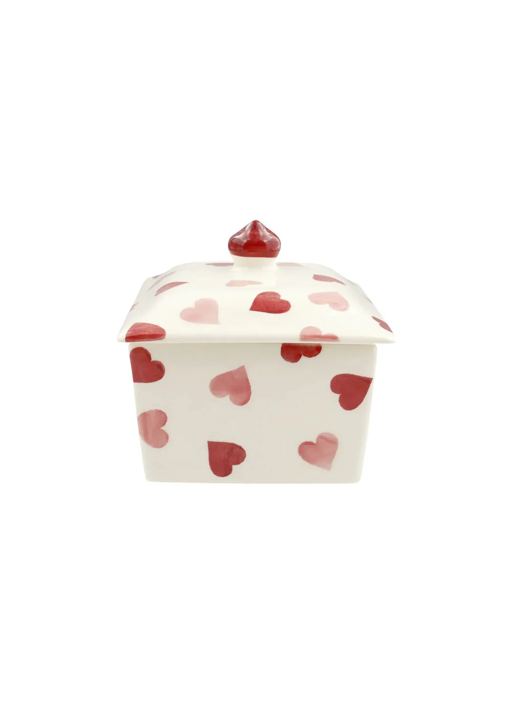 Seconds Pink Hearts Small Butter Dish - Image 3