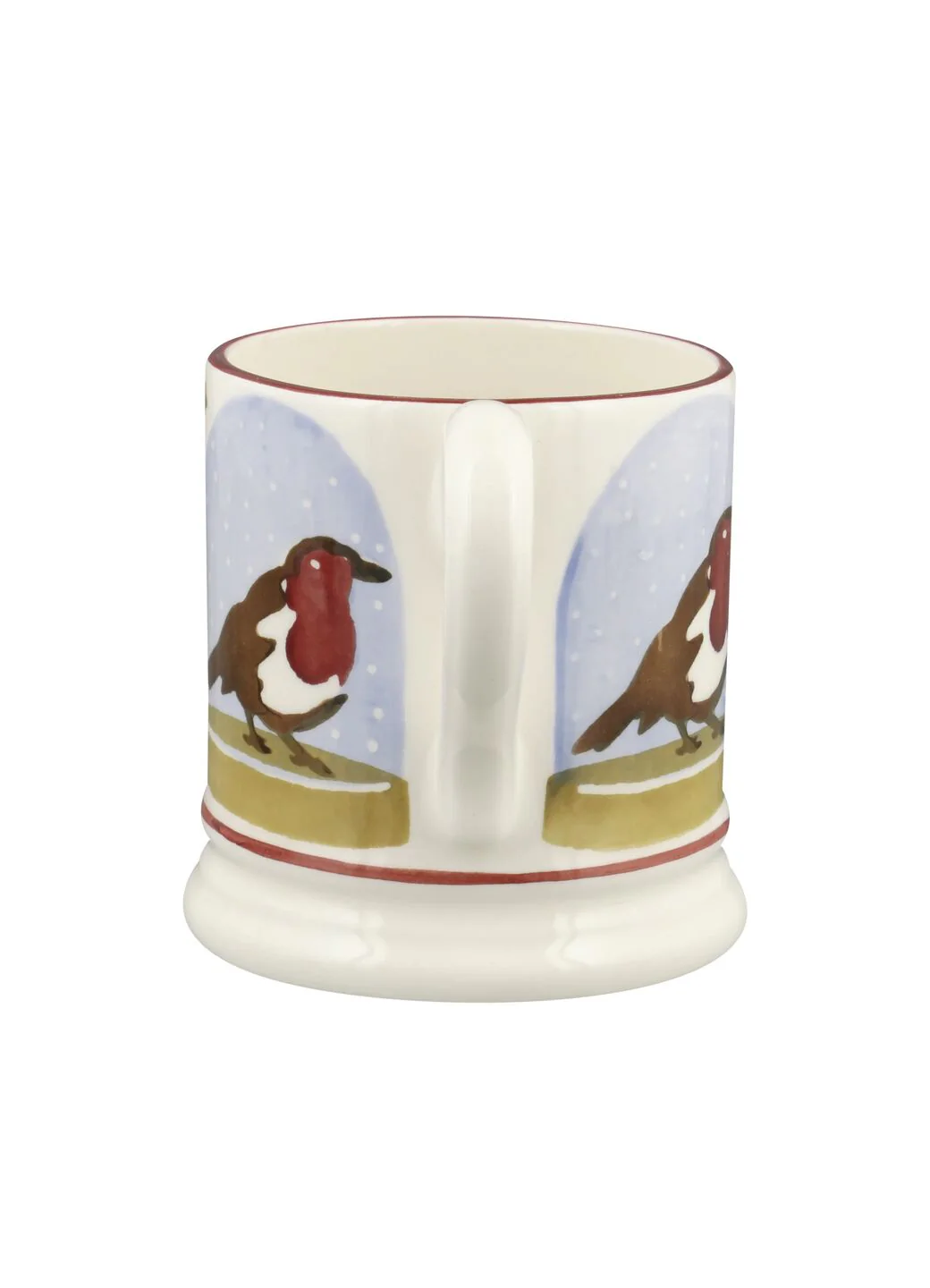 Seconds Robin Snow Globe 1/2 Pint Mug - Image 4