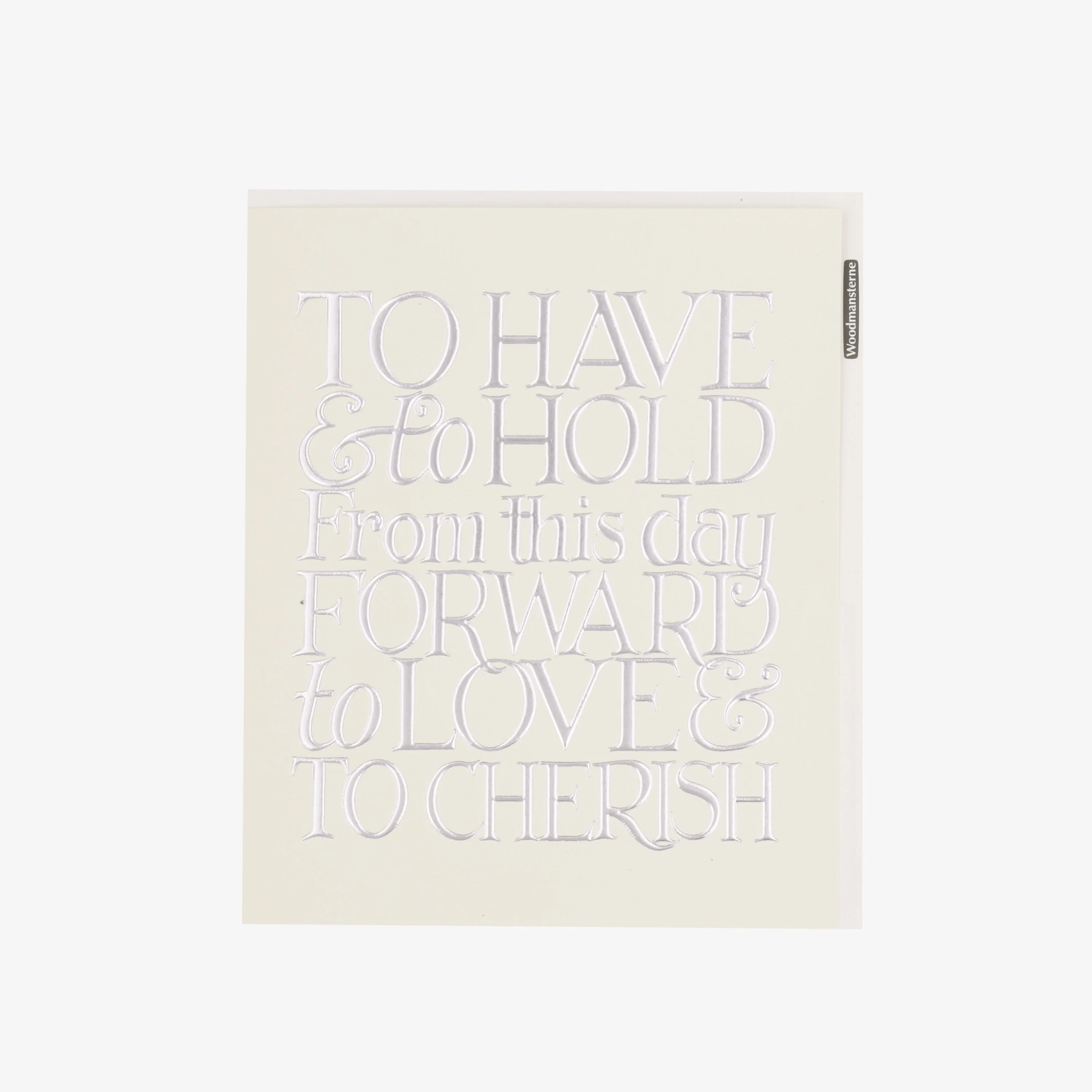 To Have & To Hold Silver Toast Card