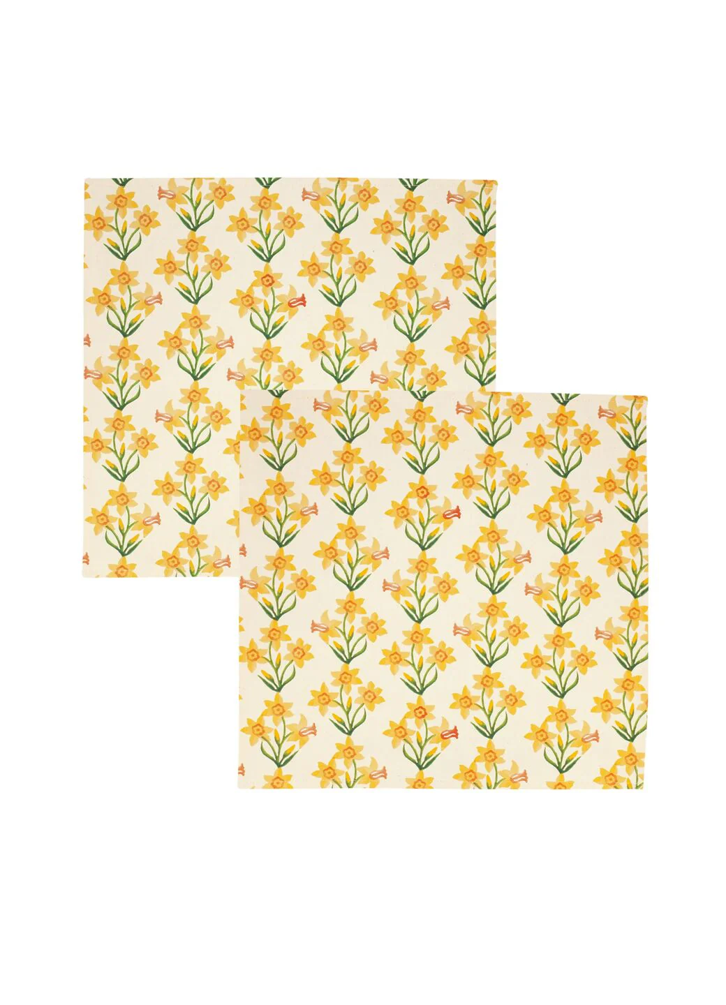 Windblown Daffodils  Set Of 2 Napkins - Image 2