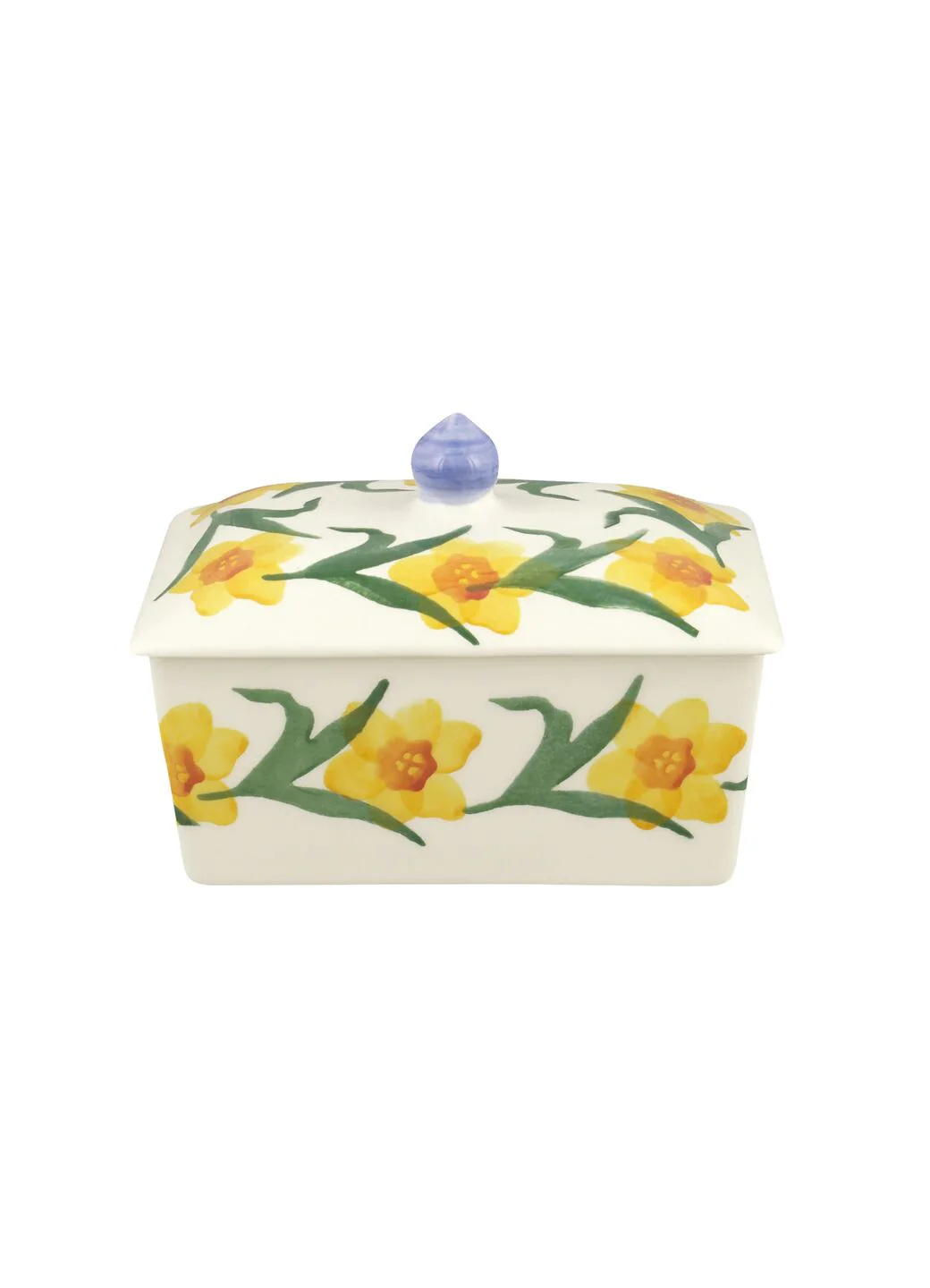 Windblown Daffodils Small Butter Dish - Image 2
